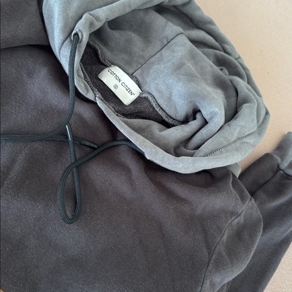 Cotton Citizen Charcoal and Slate Pullover Hoodie Size Small - Picture 7 of 12